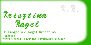 krisztina nagel business card